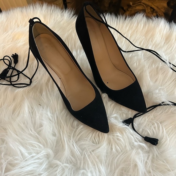 J Crew Falsetto Suede ankle tie pump - Picture 3 of 7
